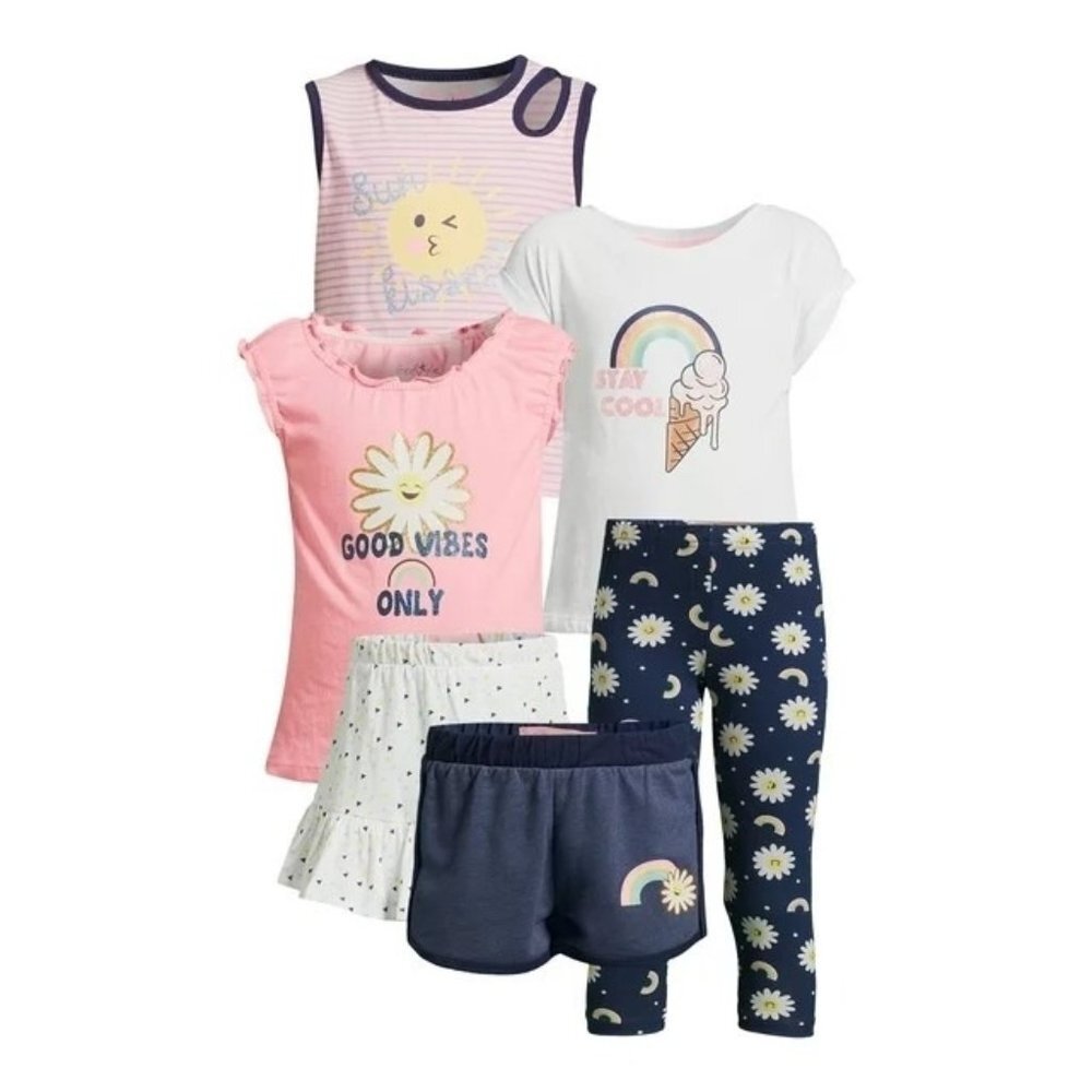 Freestyle Revolution Girls Graphic Mix and Match Outfit Set, 6-Piece -‎ Size 12